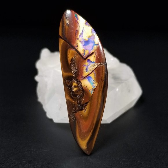 Large Australian Yowah Opal * 51.87 x 15.92 x 7.41mm * Long sleek boulder opal - Picture 10 of 11